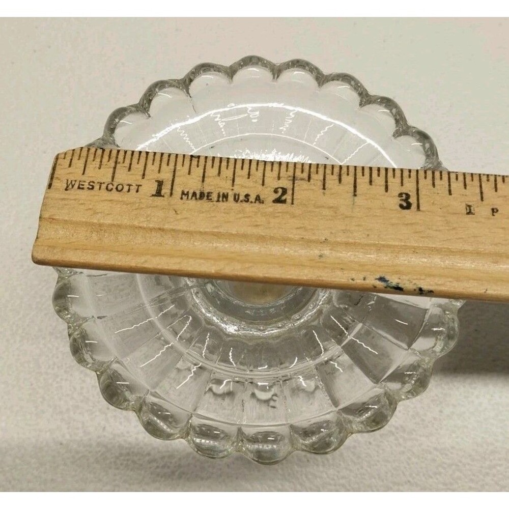 PartyLite Set 2 Clear Glass Pedestal Candle Holders Pillar Votive Taper Tealight - Picture 7 of 7